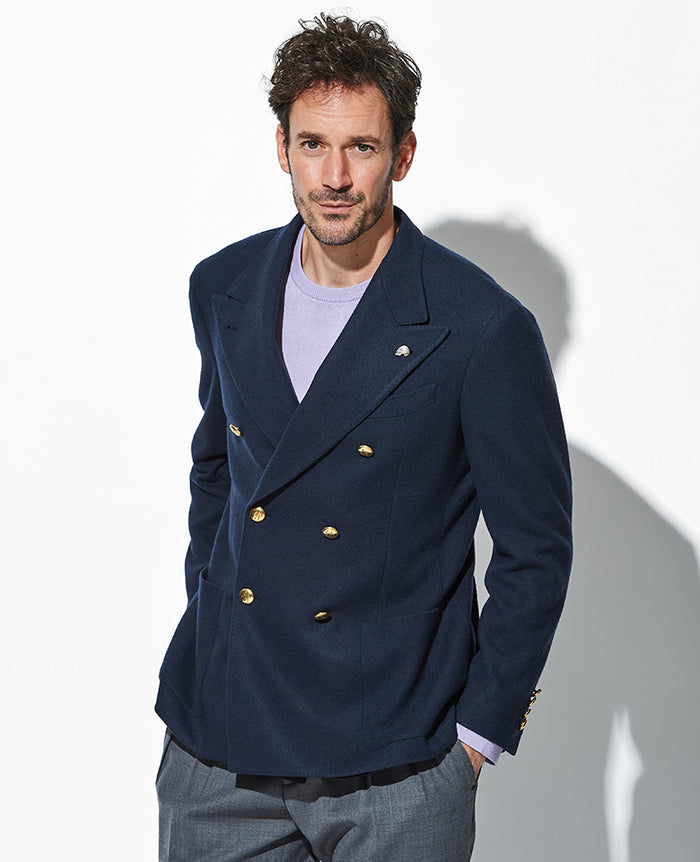 カシミヤ100% ✨タグ付きダブルブレストジャケット ✨Lサイズ✨ ✨カシミヤ100%✨ ダブルブレスト ジャケット archive Y2K L - メルカリ