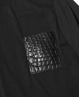 クロコポケット付きロングTEE