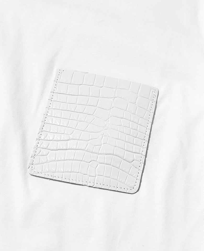 クロコポケット付きロングTEE