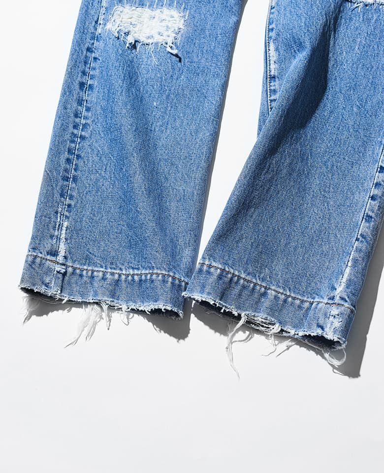 14OZ DENIM 5Pkt パンツ（リペア）