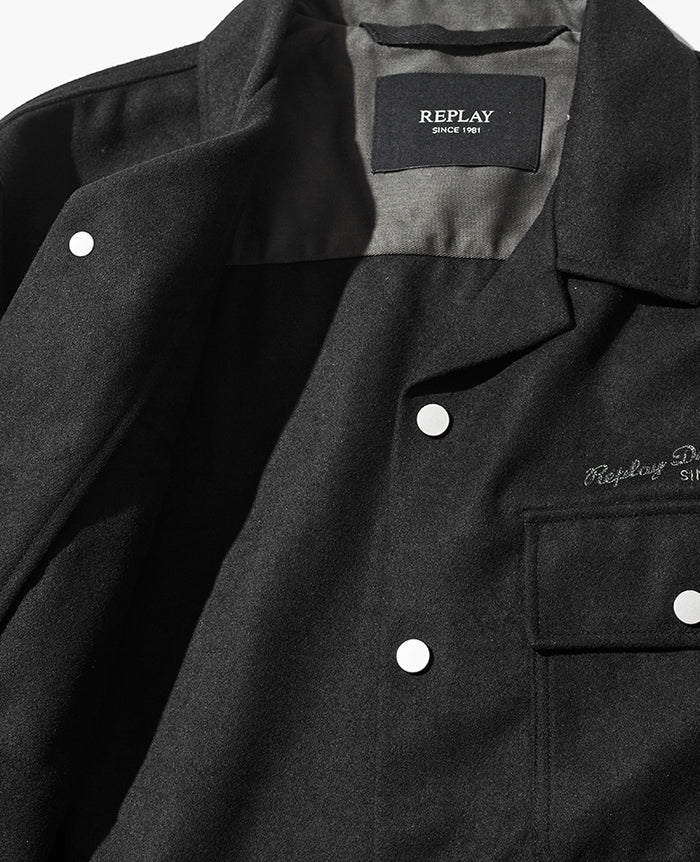 ウールブレンド アンコンシャツジャケット – 買えるLEON