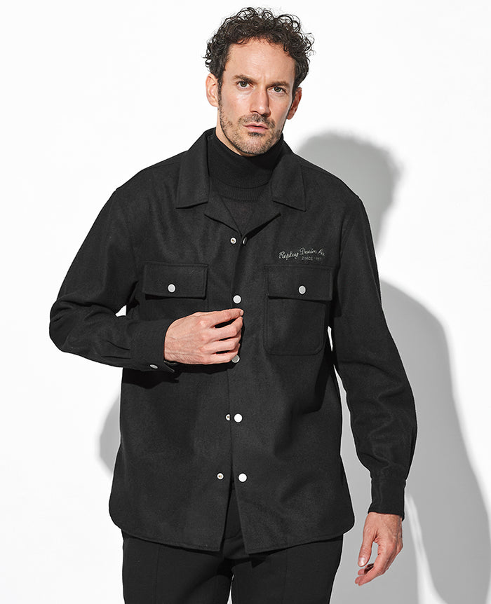 ウールブレンド アンコンシャツジャケット – 買えるLEON