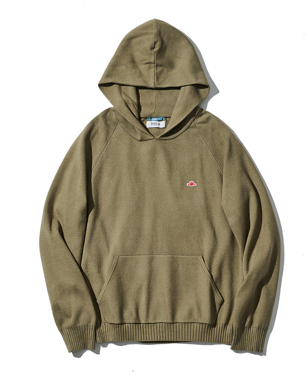 リサイクルファイバーニットセットアップ（セージメランジ）