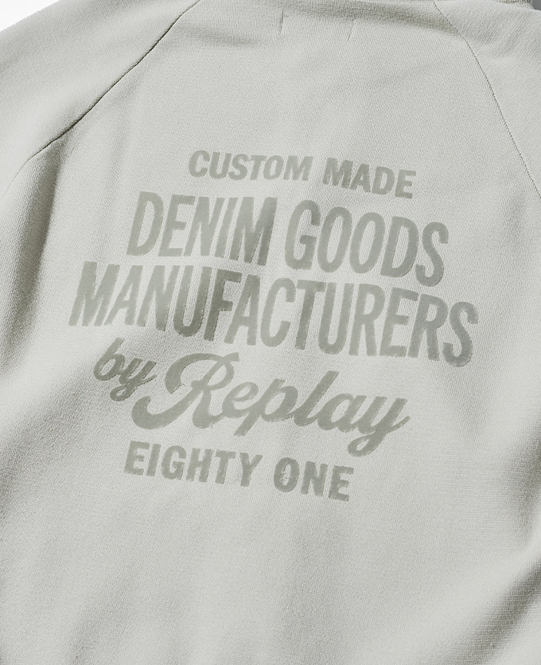 フロックプリント ニットフーディ