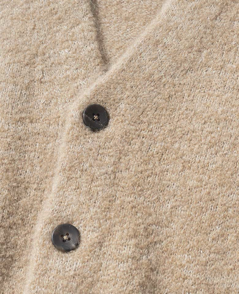 アルパカモヘアカーディガン