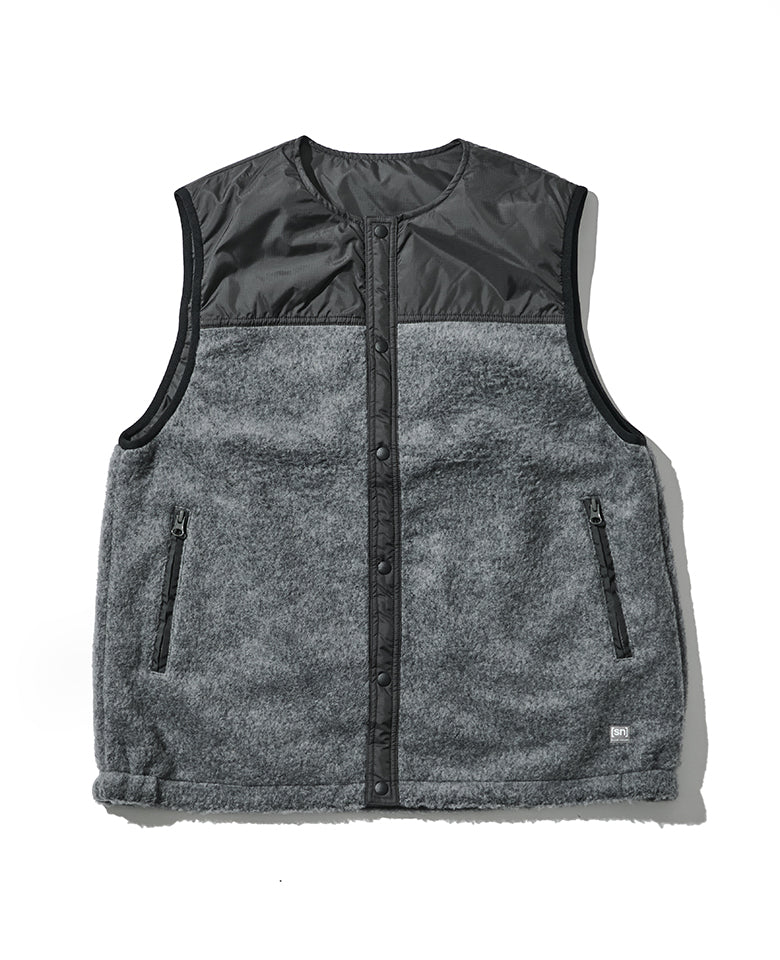 ウールフリースリバーシブルベスト