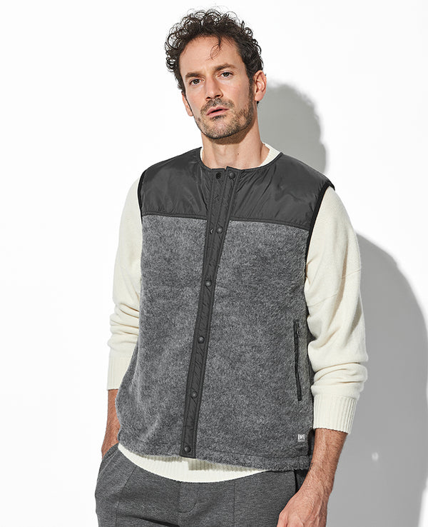 ウールフリースリバーシブルベスト