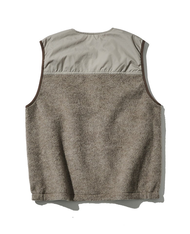 ウールフリースリバーシブルベスト