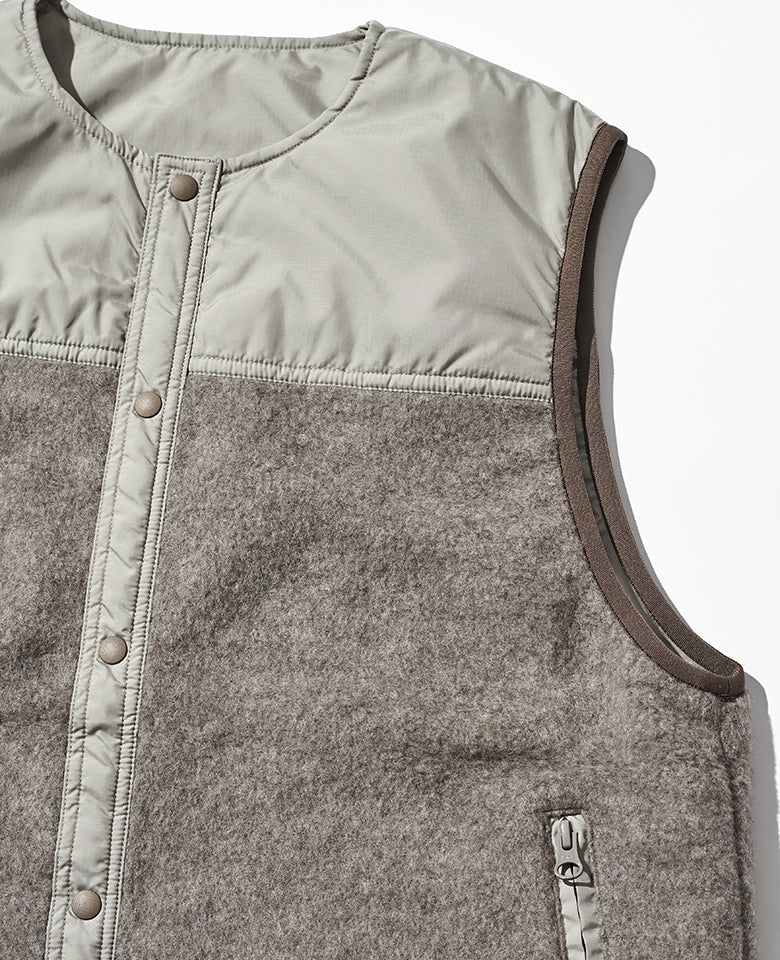 ウールフリースリバーシブルベスト