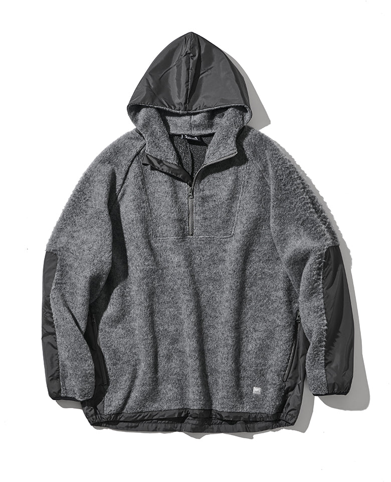 ウールフリースオーバーサイズフーディー