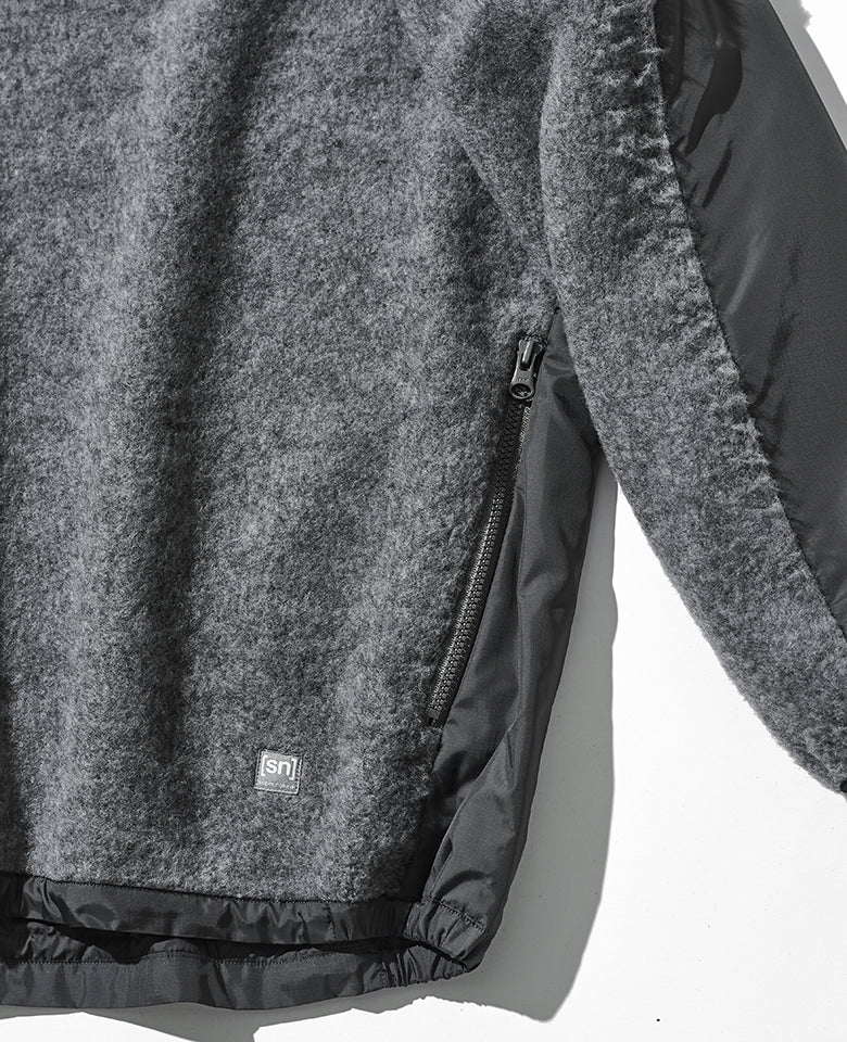 ウールフリースオーバーサイズフーディー