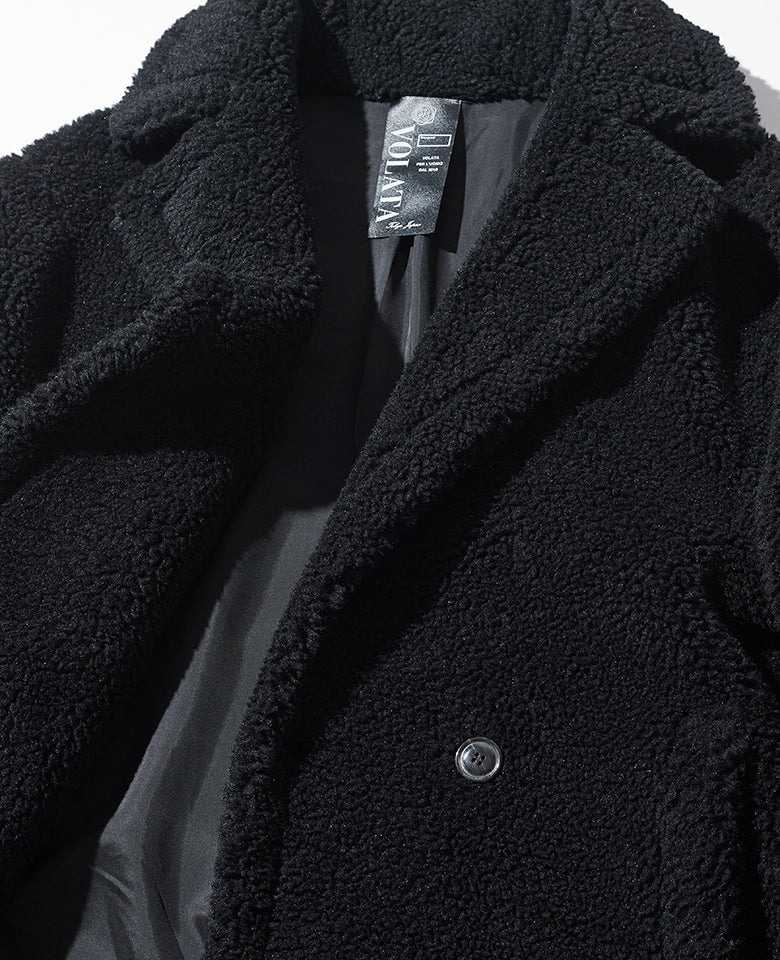 LEON別注 フェイクボアロングコート