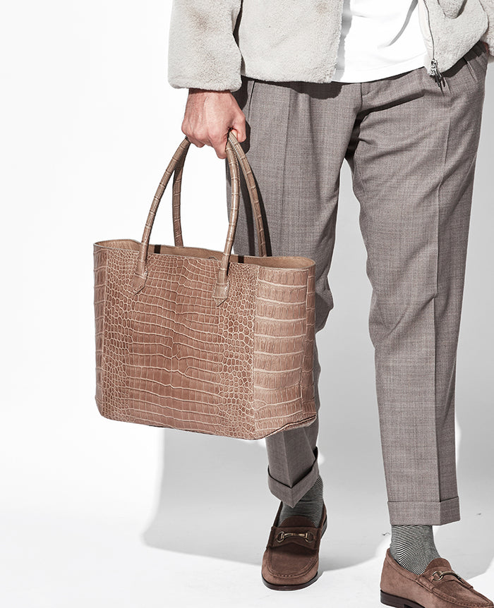 フランス製　サントノーレ　クロコダイル　ビンテージバッグ　ポロサス フランス製 サントノーレ クロコダイル ビンテージバッグ ポロサス