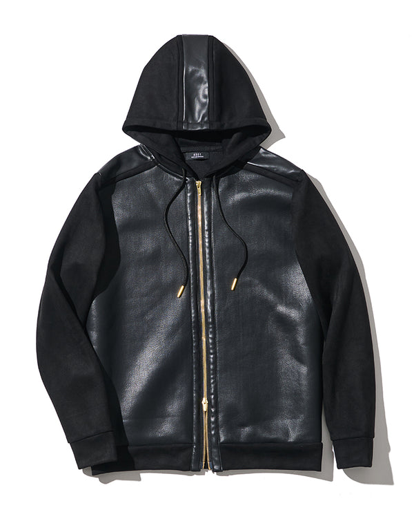 LEON別注 ストレッチスウェードセットアップ（ブラック）