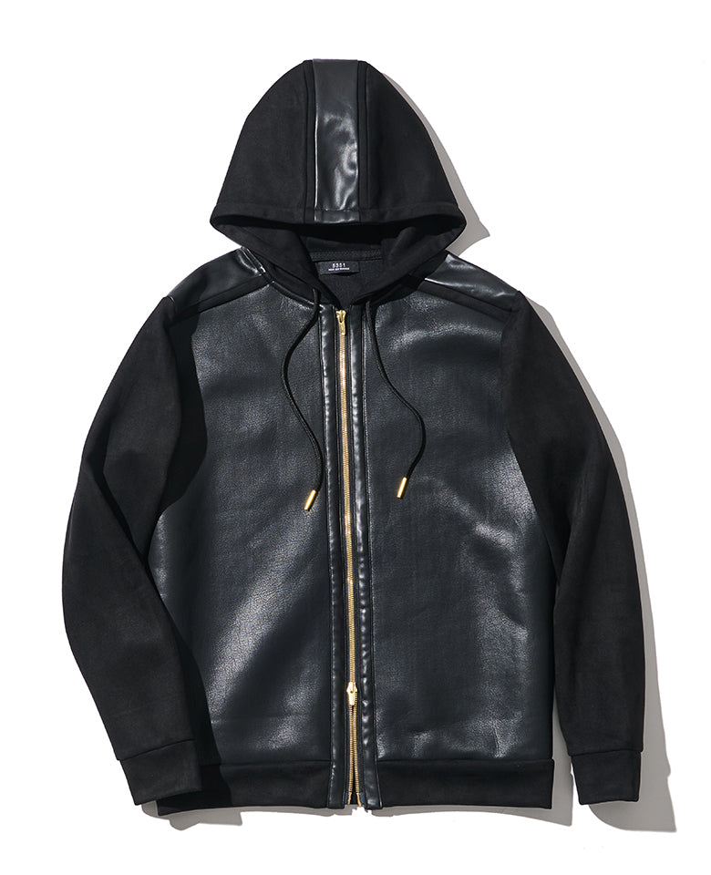 LEON別注 ストレッチスウェードセットアップ（ブラック）