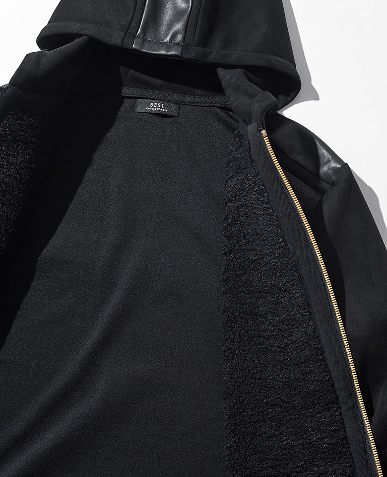 LEON別注 ストレッチスウェードセットアップ（ブラック）