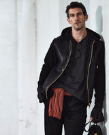 LEON別注 ストレッチスウェードセットアップ（ブラック）