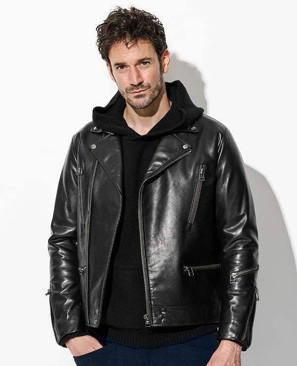 ワイドフィットダブルライダースジャケット