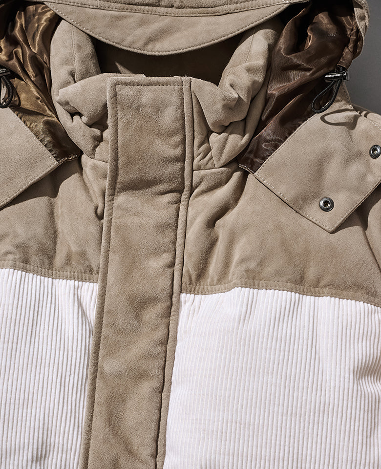 コンビネーションダウンジャケット