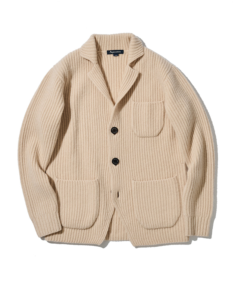カシミアカーディガンジャケット