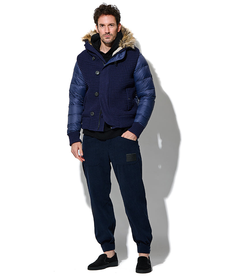 ボンバーダウンブルゾン