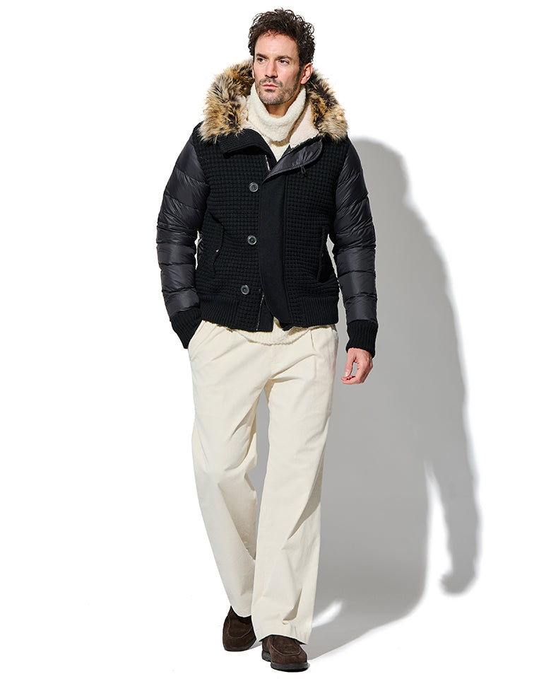 ボンバーダウンブルゾン