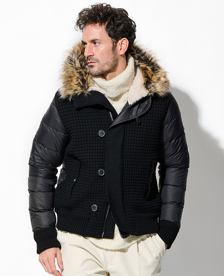 ボンバーダウンブルゾン