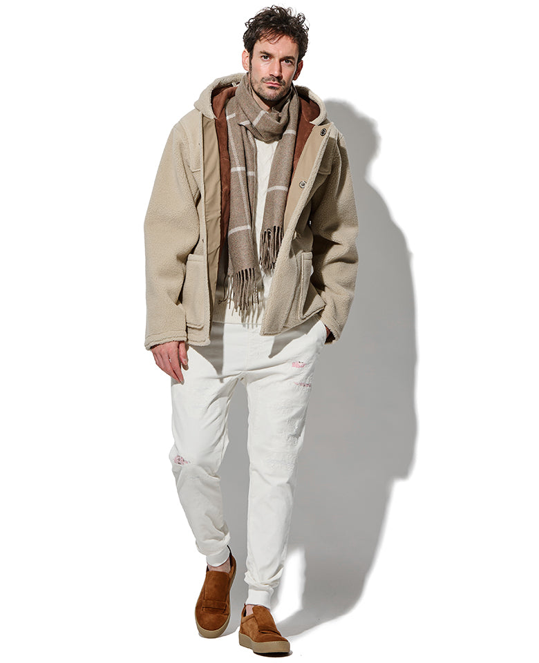 LEON別注 ストレッチコーデュロイ 裾リブイージーパンツ