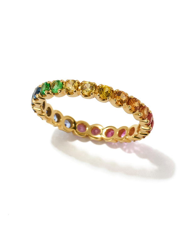 レインボーエタニティリング