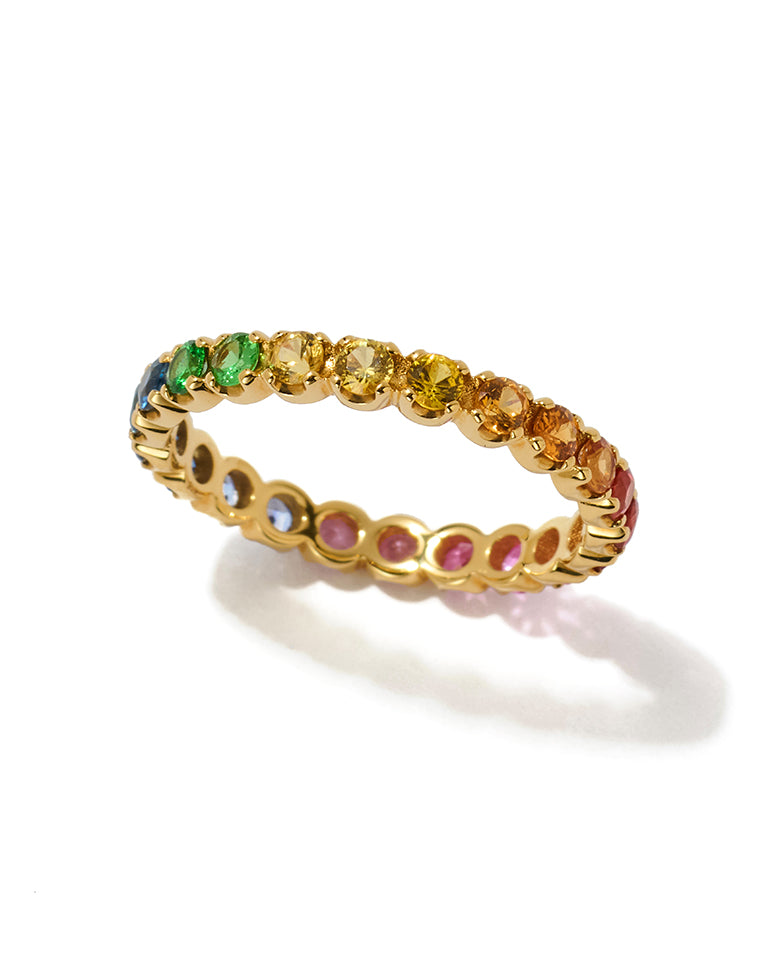 レインボーエタニティリング