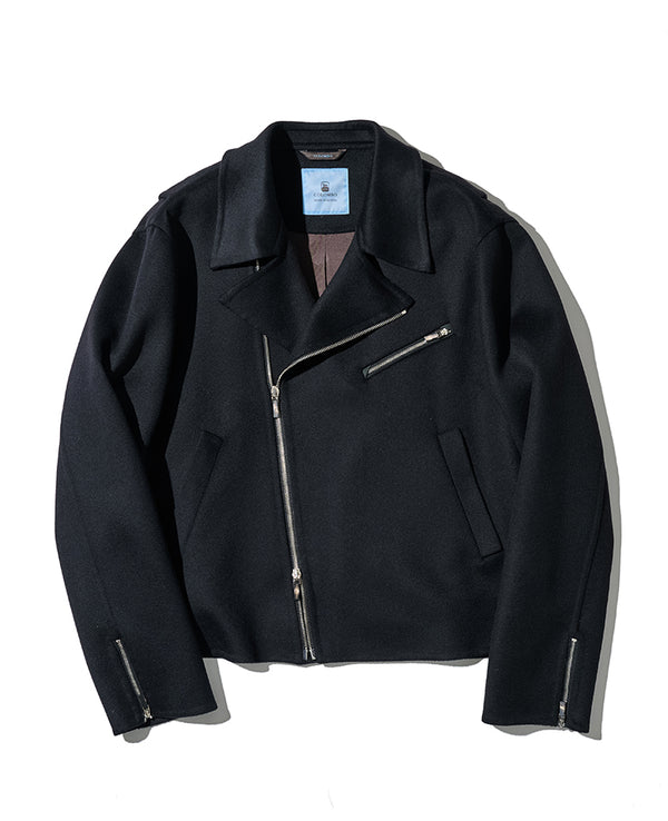 ライダース型カシミヤジャケット