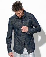 デニム ルレックス ファッション ウエスタンシャツ
