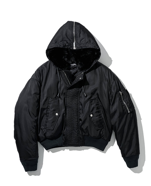 アビエイター フーデッド ボンバー ジャケット