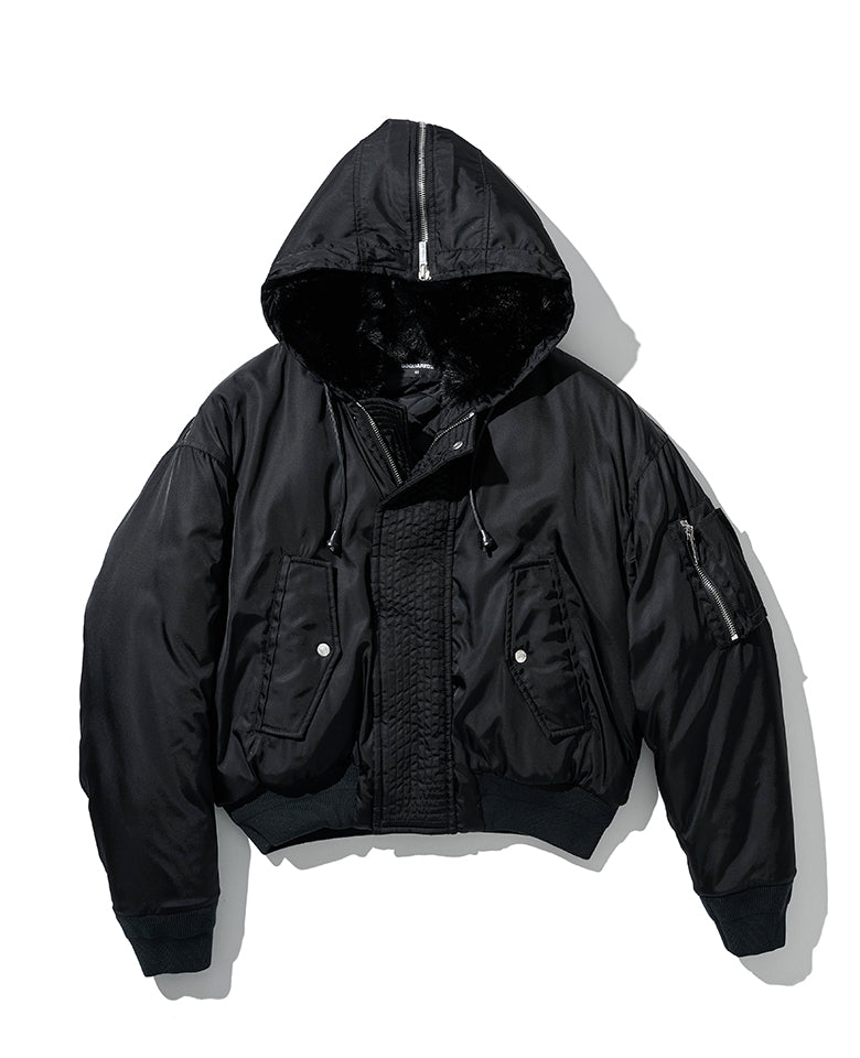 アビエイター フーデッド ボンバー ジャケット