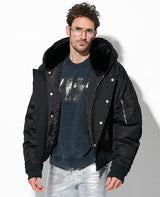 アビエイター フーデッド ボンバー ジャケット