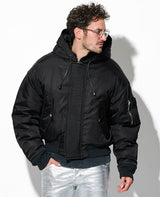 アビエイター フーデッド ボンバー ジャケット