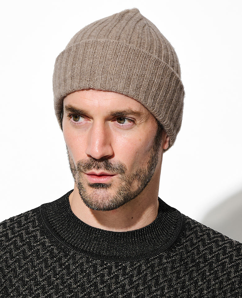 リブニットキャップ