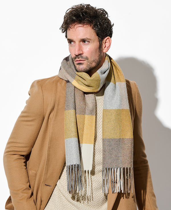 ブロックチェック マフラー