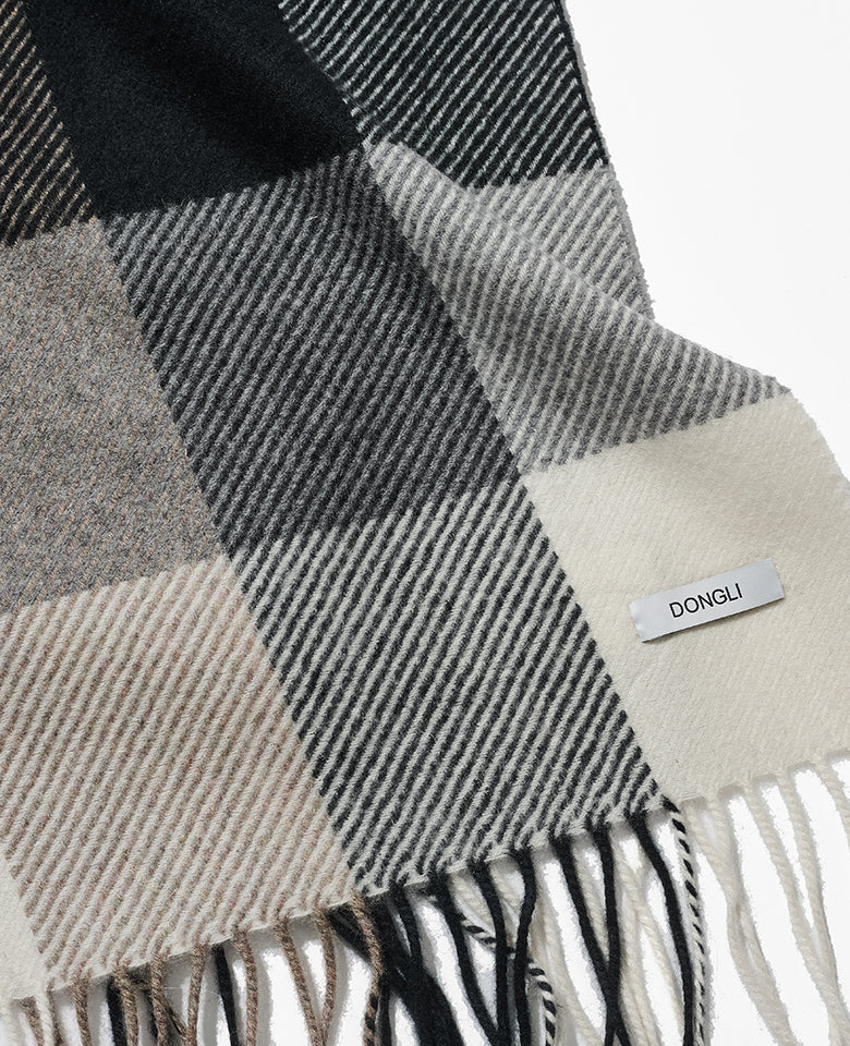 ブロックチェック マフラー