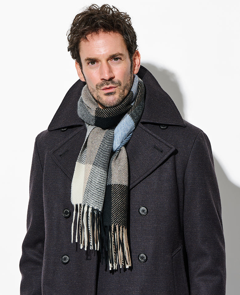 ブロックチェック マフラー