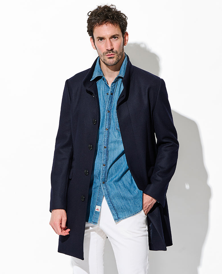 ウールスタンドコート