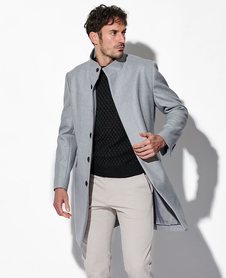 ウールスタンドコート