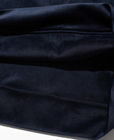 ストライプフリースパーカ