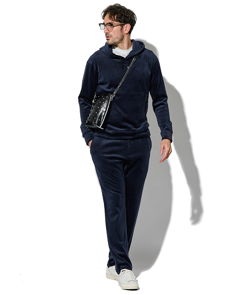 ストライプフリースパンツ