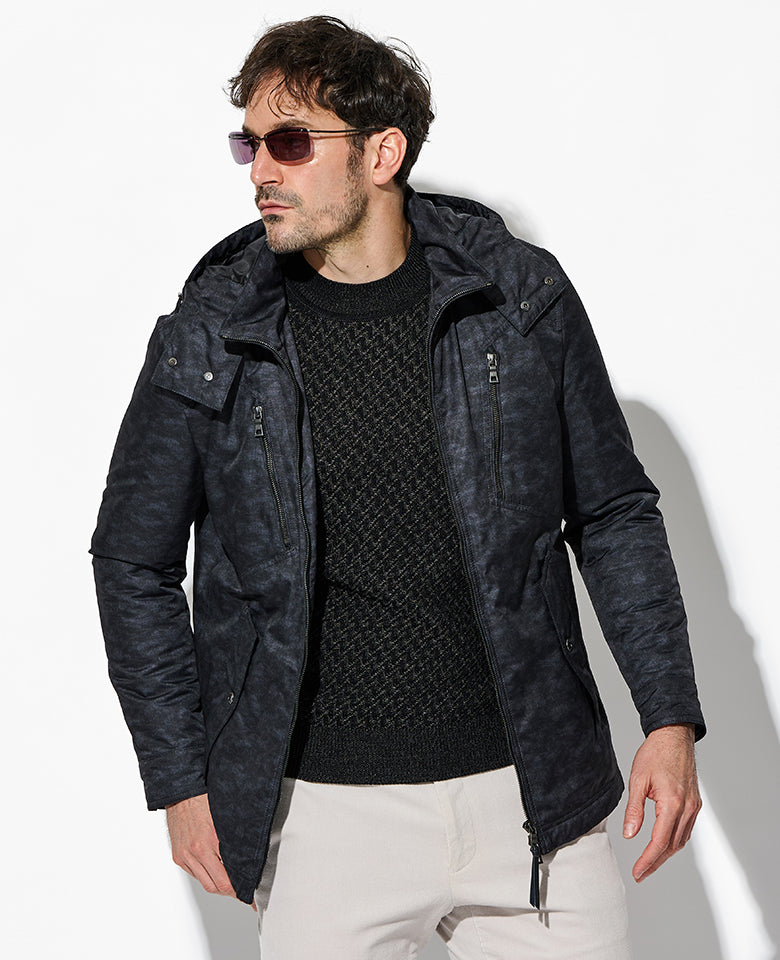 光電子わたラインカモフラブルゾン