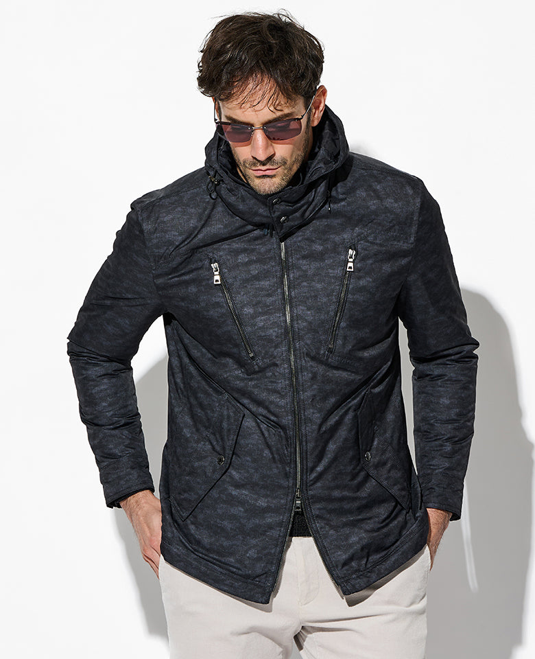 光電子わたラインカモフラブルゾン