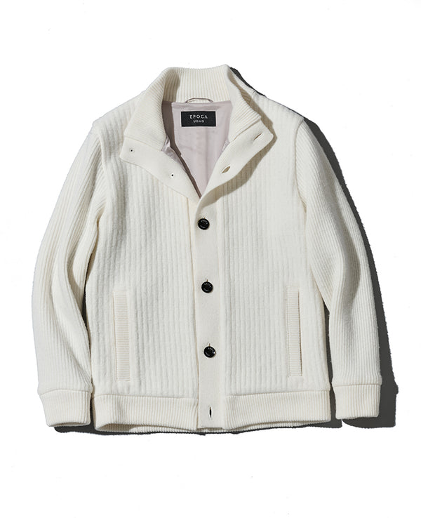 裏付きニットアウター