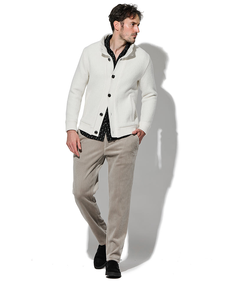 ストライプフリースパンツ