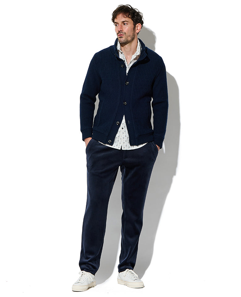 ストライプフリースパンツ