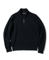 ハーフジップニット